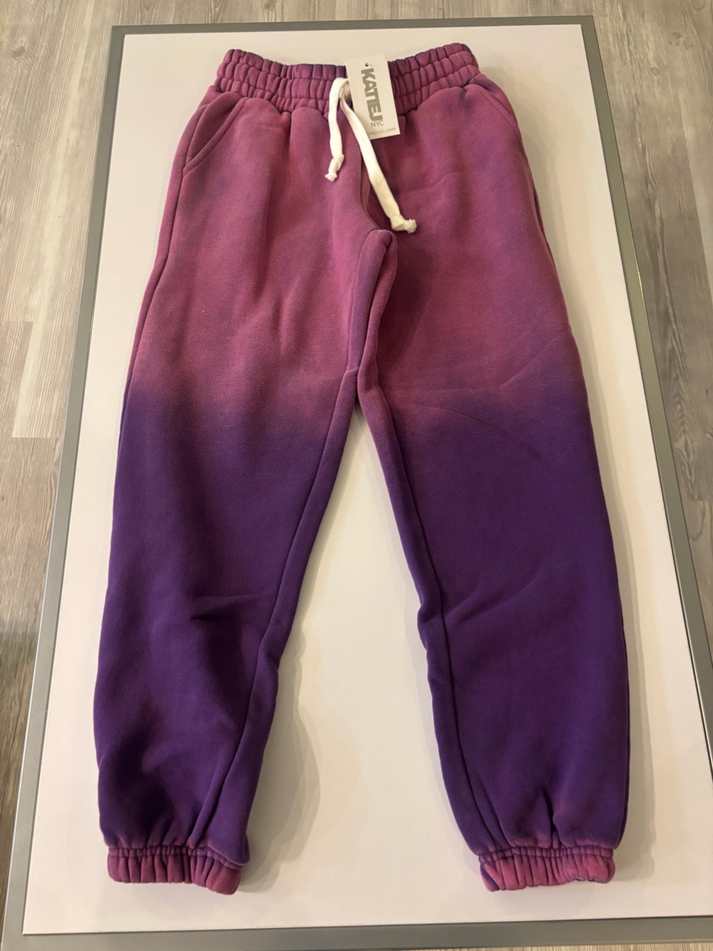 Katie J NYC Kids Ombre Purple Joggers with Drawstring